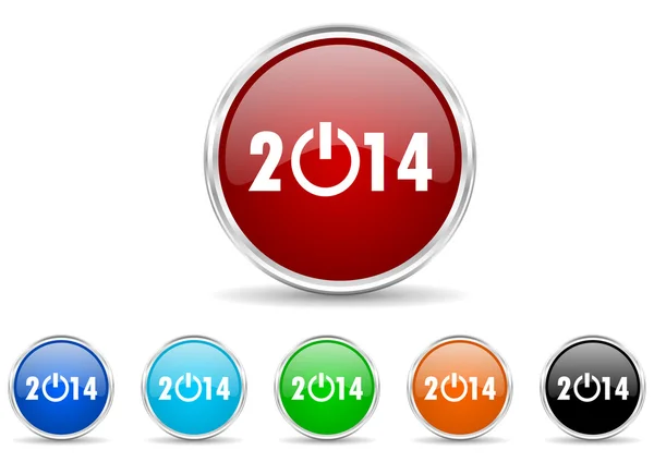 Year 2014 icon set — Stock Photo, Image