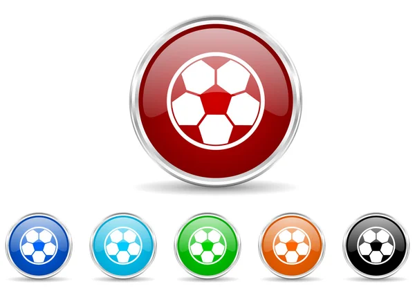 Soccer icon set — Stock Photo, Image