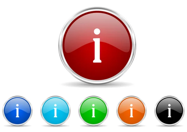 Information icon set — Stock Photo, Image