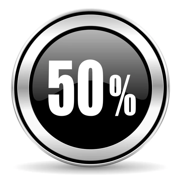 50 percent icon — Stock Photo, Image