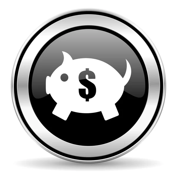 Ícone de banco porquinho — Fotografia de Stock