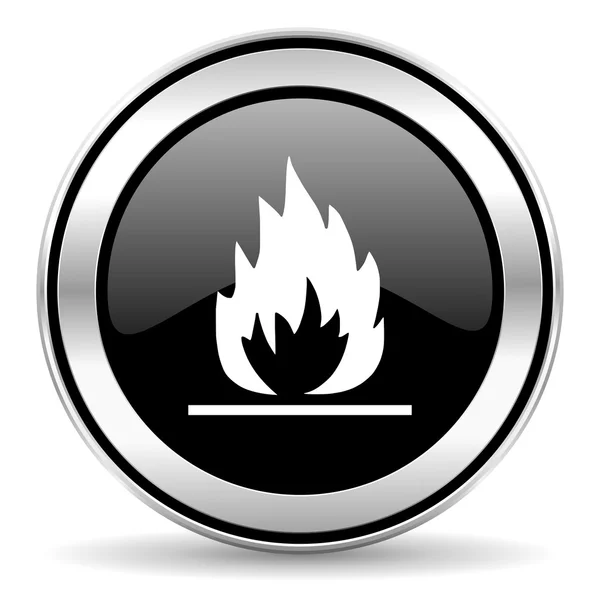 Flame icon — Stock Photo, Image