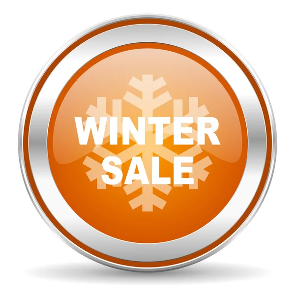 Zimní prodej ikona — Stock fotografie