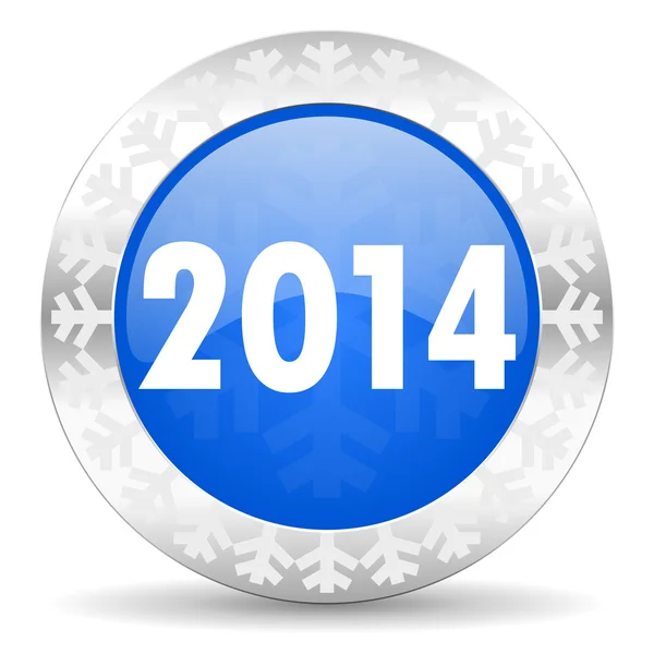 Nieuwe jaar 2014 Kerstmis pictogram — Stockfoto