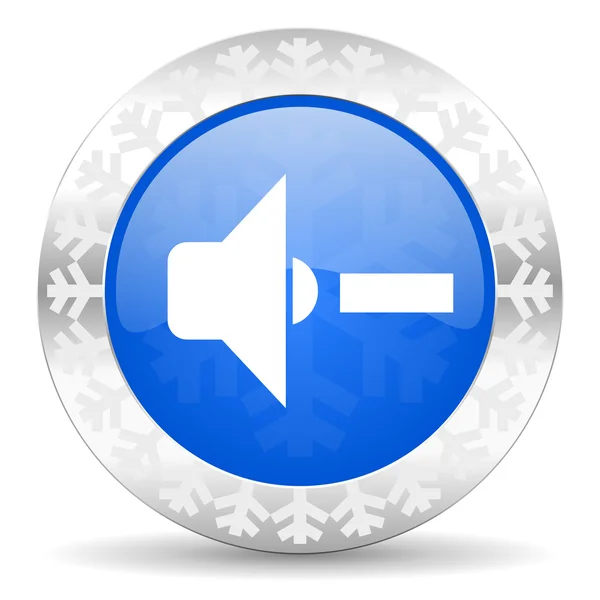 Speaker volume christmas icon — Stock Photo, Image