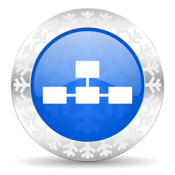 Database christmas icon — Stock Photo, Image