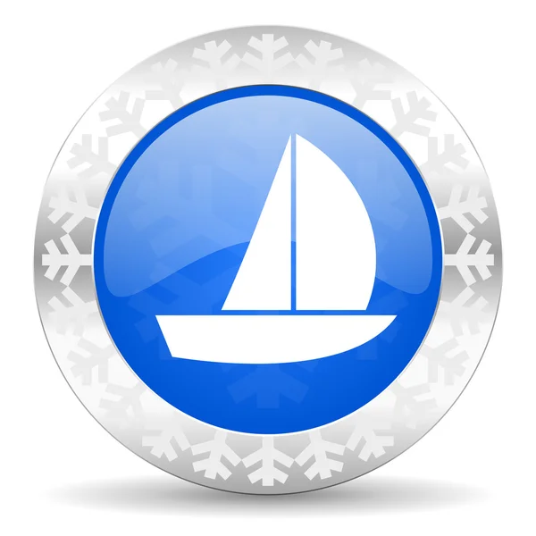 Икона Рождества на яхте — стоковое фото