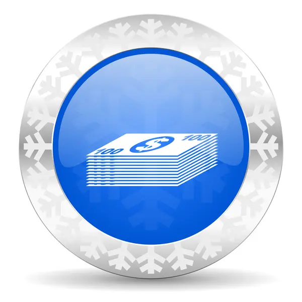 Money christmas icon — Stock Photo, Image