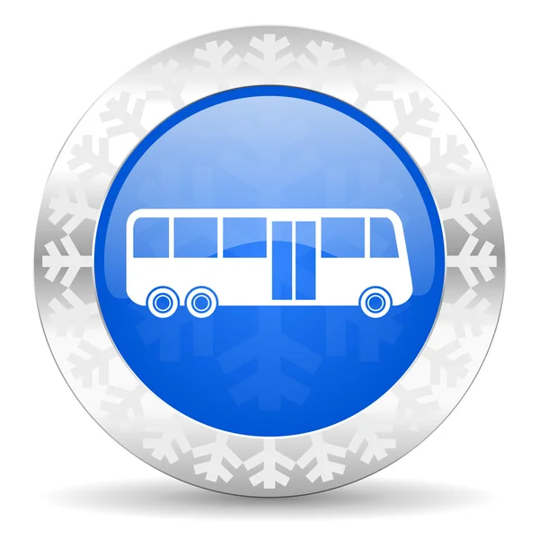 Weihnachtsikone Bus — Stockfoto