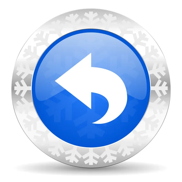 Back christmas icon — Stock Photo, Image