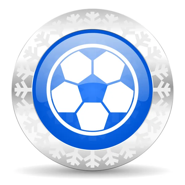 足球圣诞节图标 — 图库照片