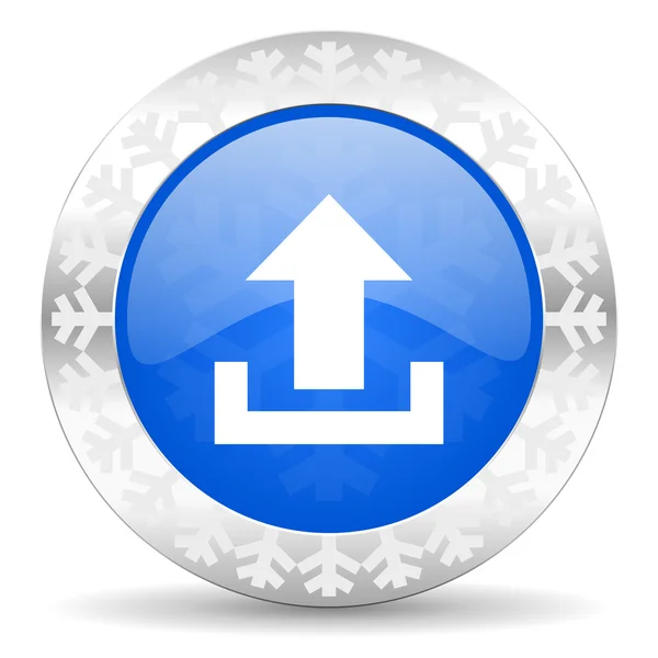 Upload christmas icon — Stock Photo, Image