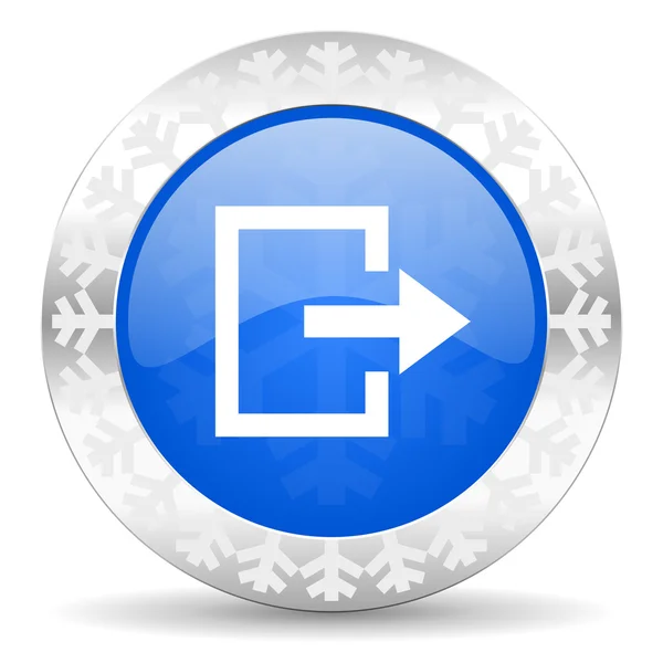 Exit christmas icon — Stock Photo, Image