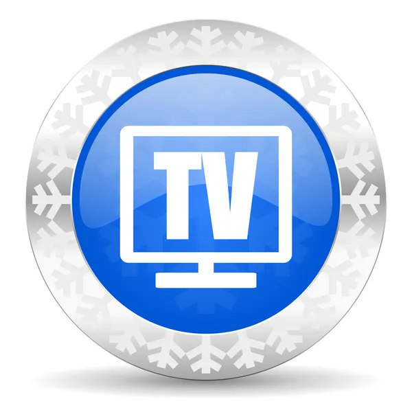 Ikona Bożego Narodzenia TV — Zdjęcie stockowe