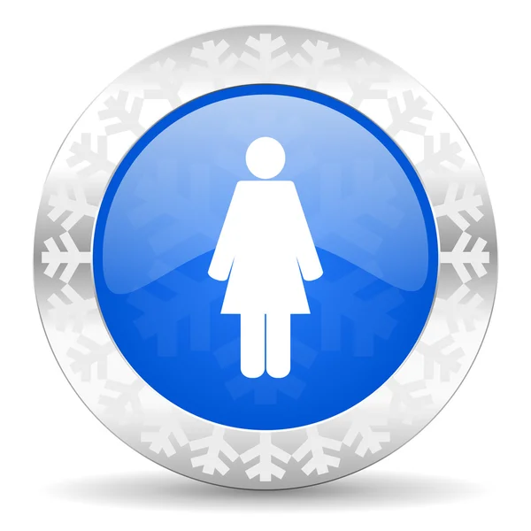 Female christmas icon — Stock Image Female christmas icon Stock Picture