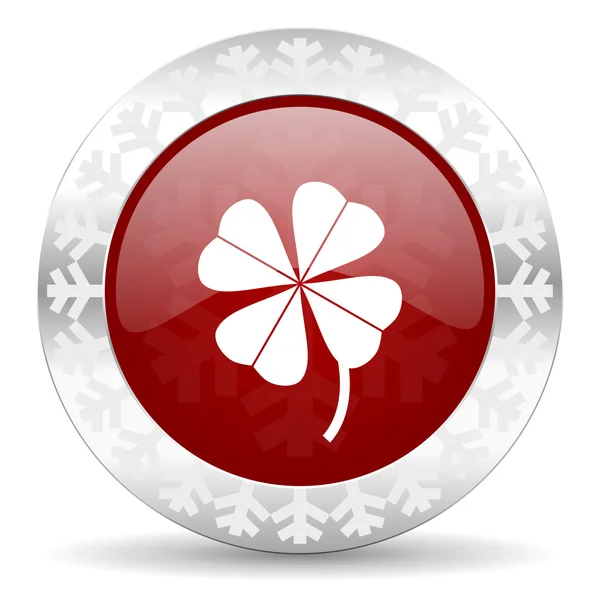 Four-leaf clover icon — Stock Photo, Image