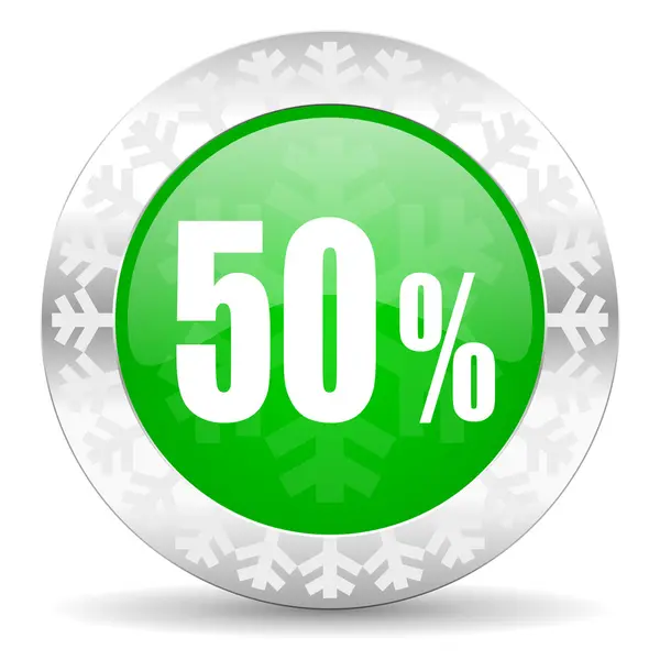 50 procent pictogram — Stockfoto
