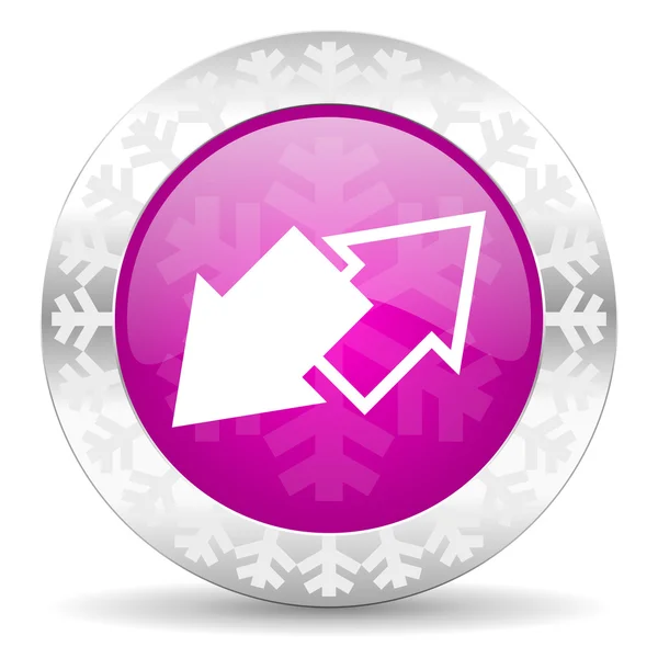 Exchange christmas icon — Stock Photo, Image