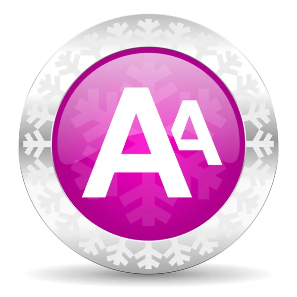 Alphabet christmas icon — Stock Photo, Image