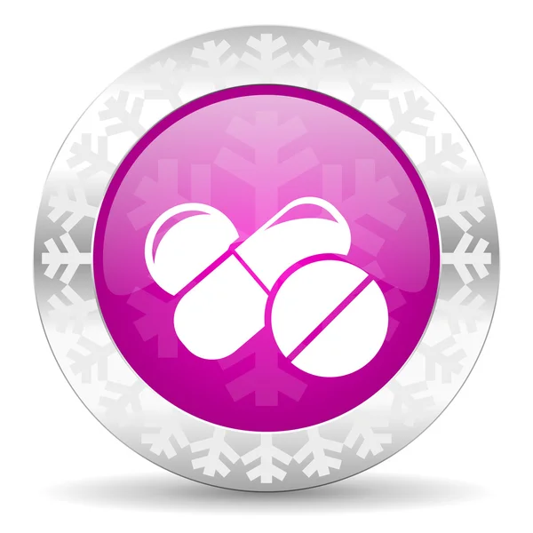 Medicine christmas icon — Stock Photo, Image