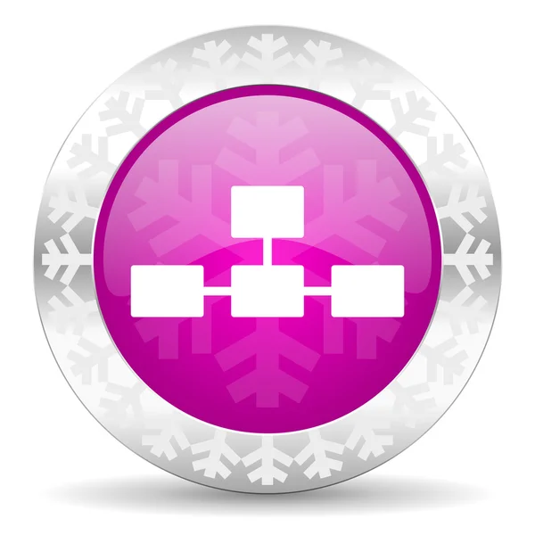 Database christmas icon — Stock Photo, Image