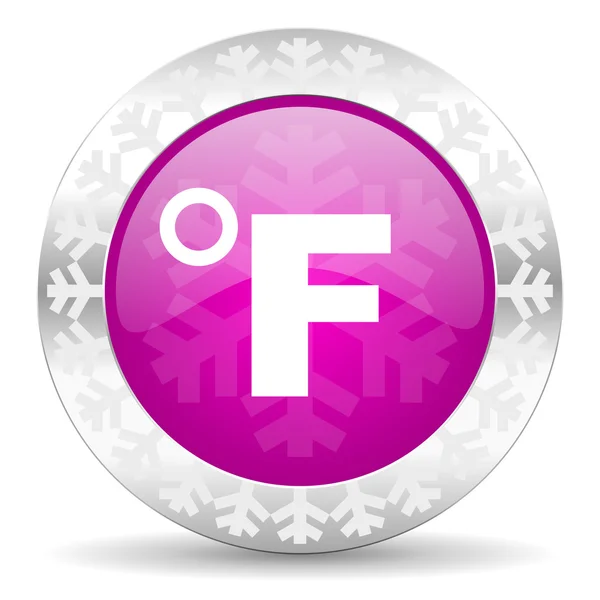 Fahrenheit christmas icon — Stock Photo, Image