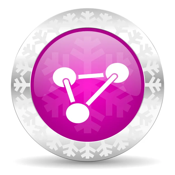 Chemie Kerstmis pictogram — Stockfoto