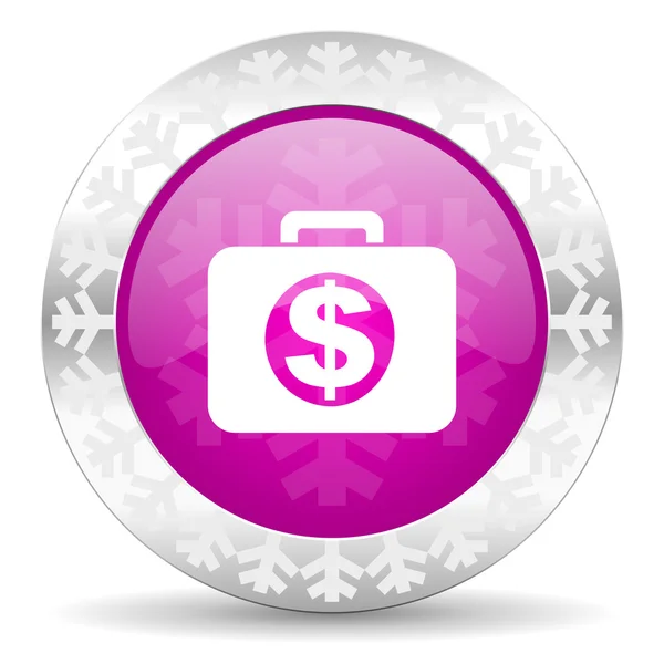 Financial christmas icon — Stock Photo, Image