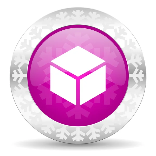 Box christmas icon — Stock Photo, Image