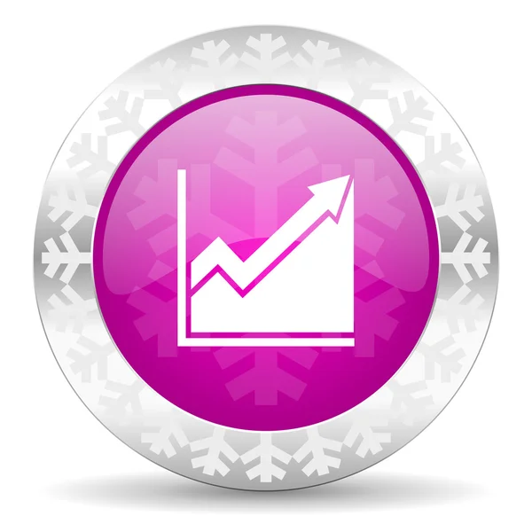 Histogram Noel simgesi — Stok fotoğraf