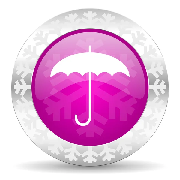 Şemsiye Noel simgesi — Stok fotoğraf