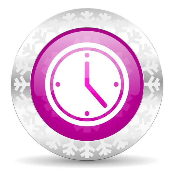 Time christmas icon — Stock Photo, Image