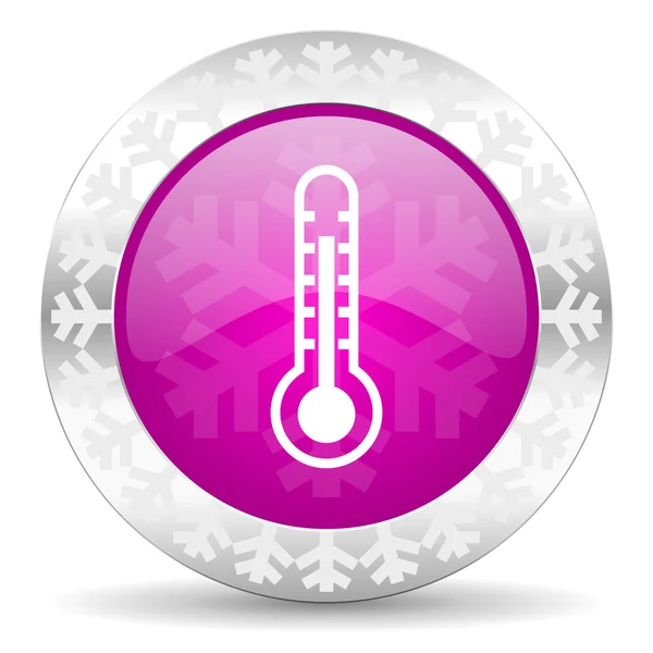 Thermometer christmas icon — Stock Photo, Image