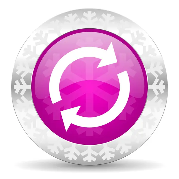 Reload christmas icon — Stock Photo, Image