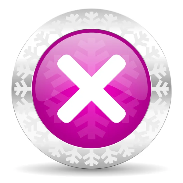 Cancel christmas icon — Stock Photo, Image