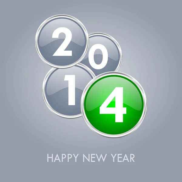 2014 nya år illustration — Stockfoto