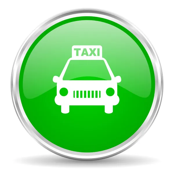 Ikona taksówką — Zdjęcie stockowe