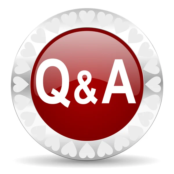 Question answer valentines day icon — Stock Photo, Image