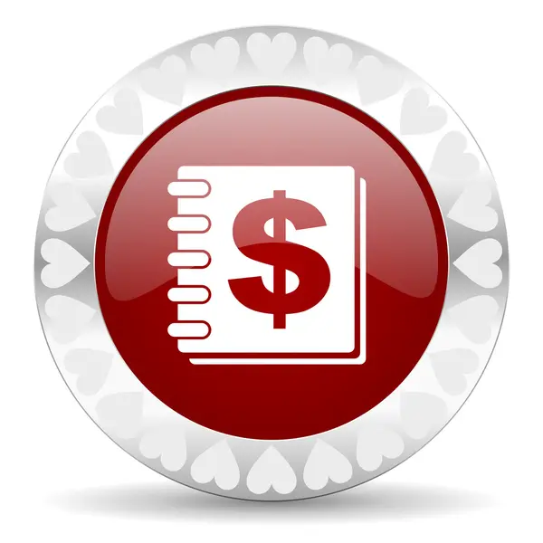 Money valentines day icon — Stock Photo, Image