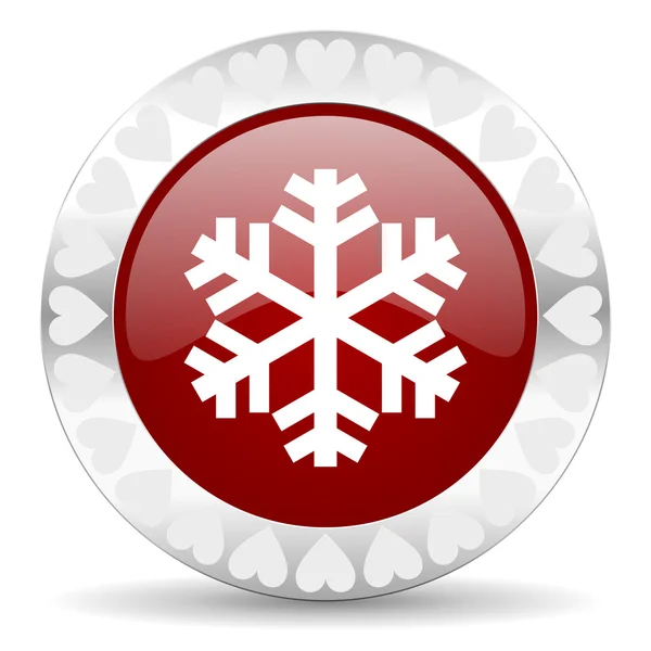 Snow valentines day icon — Stock Photo, Image