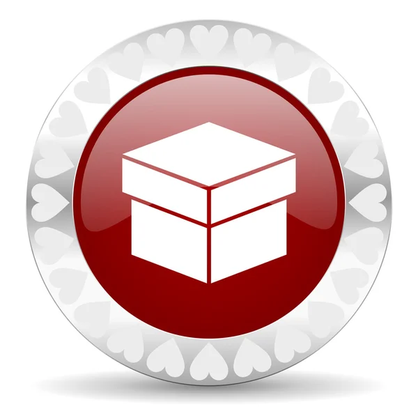 Box valentines day icon — Stock Photo, Image