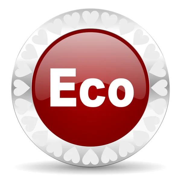 Eco valentines day icon — Stock Photo, Image