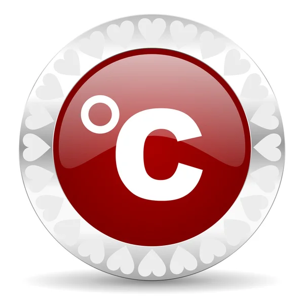 Celsius valentines day icon — Stock Photo, Image