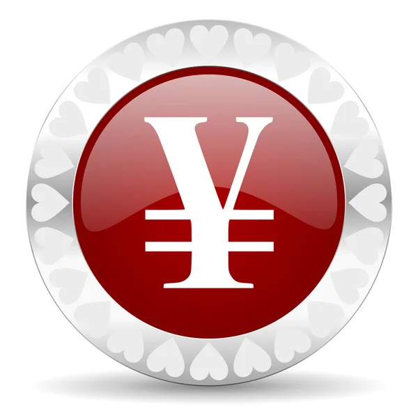 Yen valentines day icon — Stock Photo, Image