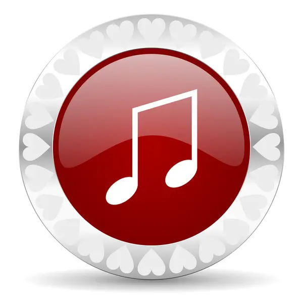 Muziek Valentijnsdag pictogram — Stockfoto