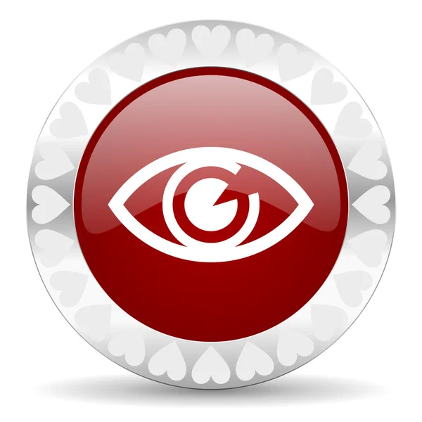 Eye valentines day icon — Stock Photo, Image