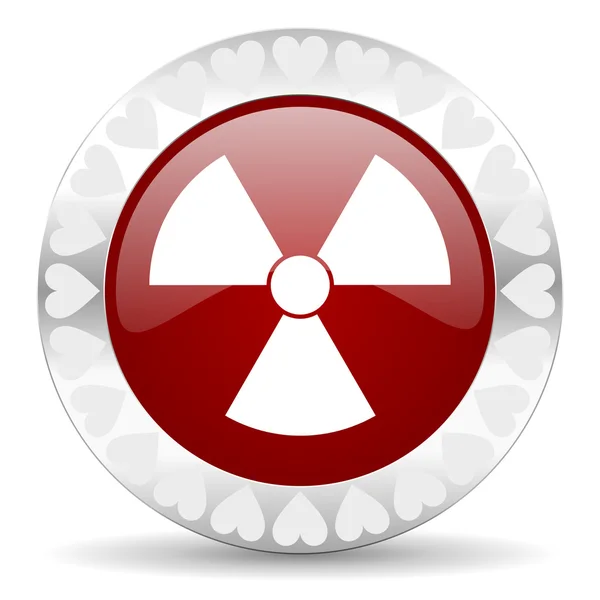Radiation valentines day icon — Stock Photo, Image