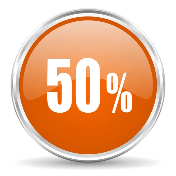 Ikona 50 procent — Zdjęcie stockowe