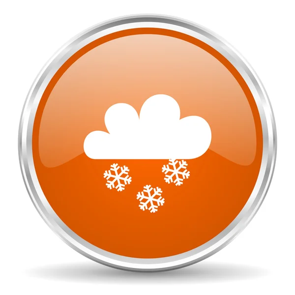 Śnieg ikona — Zdjęcie stockowe