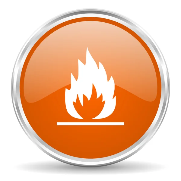 Ikona płomienia — Zdjęcie stockowe